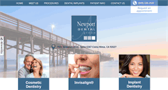 Desktop Screenshot of cosmeticdentistrylaguna.com